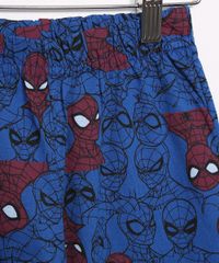 Pijama-Infantil-Estampado-de-Homem-Aranha-Manga-Curta-Azul-9983179-Azul_4