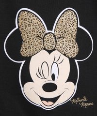 Conjunto-de-Moletom-Infantil-Blusa-Estampada-Minnie-Preta---Calca-Jogger-Animal-Print-de-Onca-Marrom-9976540-Marrom_2