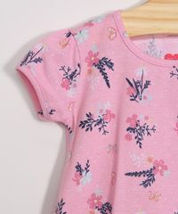 Conjunto-Infantil-de-Blusa-Manga-Curta-Estampada-Floral-Rosa---Bermuda-Ciclista-Preto-9976910-Preto_3
