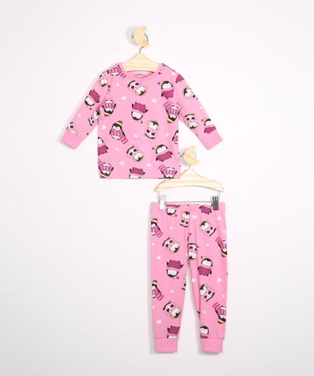 Pijama-Infantil-Pinguim-Manga-Longa-Rosa-9978335-Rosa_1