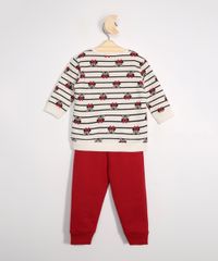 Conjunto-de-Moletom-Infantil-Blusa-Estampada-Minnie-Off-White---Calca-Jogger-Vermelho-9979682-Vermelho_2
