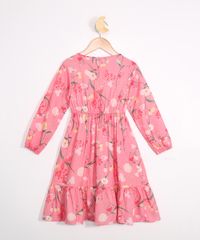 Vestido-Infantil-Estampado-Floral-Manga-Bufante-Rosa-9977193-Rosa_2