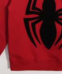 Blusa-Infantil-de-Moletom-Homem-Aranha-Flocado-Vermelha-9977341-Vermelho_4