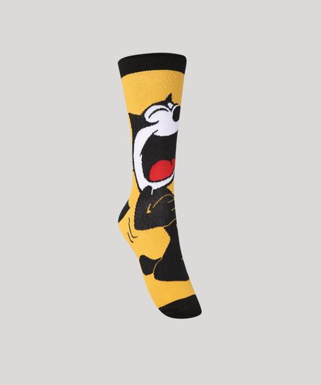 Meia-Masculina-Cano-Alto-Gato-Felix--Mostarda-9990307-Mostarda_1