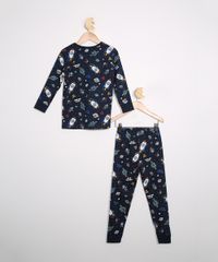 Pijama-Infantil-Estampado-de-Foguete-Manga-Longa-Azul-Marinho-9978430-Azul_Marinho_2