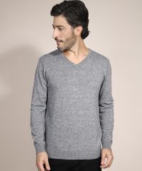 Sueter-em-Trico-Manga-Longa-Gola-V-Cinza-Mescla-Claro-9784343-Cinza_Mescla_Claro_4
