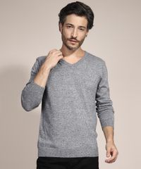 Sueter-em-Trico-Manga-Longa-Gola-V-Cinza-Mescla-Claro-9784343-Cinza_Mescla_Claro_5