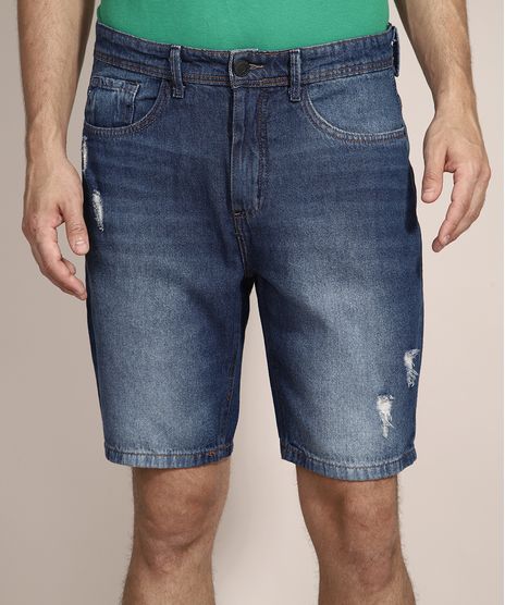 Bermuda-Slim-Jeans-com-Puidos-Azul-Medio-9981374-Azul_Medio_1