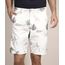 Bermuda-Chino-Reta-de-Sarja-Estampada-de-Folhagem-Off-White-9980472-Off_White_1