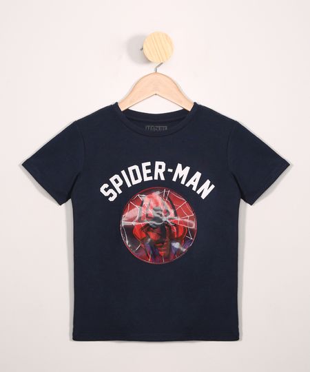 Camiseta-Infantil-Homem-Aranha-Holografica-Manga-Curta-Azul-Marinho-9947542-Azul_Marinho_1