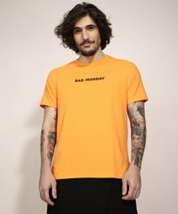 Camiseta-Masculina-Manga-Curta--Bad-Monday--Gola-Careca-Laranja-9981871-Laranja_1