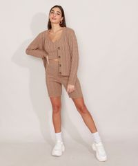Cardigan-Amplo-de-Trico-Texturizado-Tranca-Decote-V-Mindset-Bege-Escuro-9990361-Bege_Escuro_3