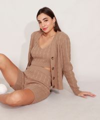 Cardigan-Amplo-de-Trico-Texturizado-Tranca-Decote-V-Mindset-Bege-Escuro-9990361-Bege_Escuro_6