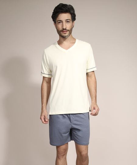 Pijama-de-Algodao-Manga-Curta-Gola-V-Lupo-Multicor-9971834-Multicor_1