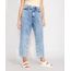 Calca-Jeans-Feminina-Baggy-Cintura-Super-Alta-Marmorizada-Azul-Medio-9988920-Azul_Medio_1