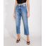 Calca-Jeans-Feminina-Reta-Cintura-Super-Alta-com-Tachas-Azul-Medio-9988929-Azul_Medio_1