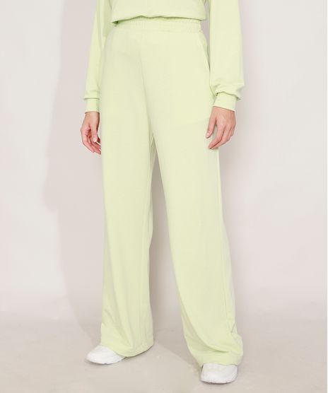 Calca-Reta-de-Moletom-com-Bolsos-Cintura-Alta-Mindset-Verde-Claro-9619999-Verde_Claro_1