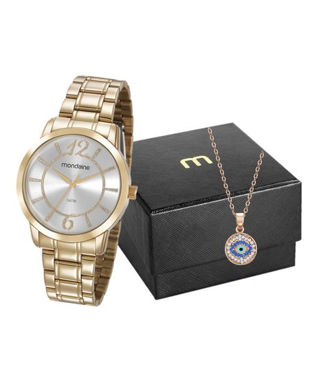 Kit-de-Relogio-Analogico-Mondaine-Feminino---Colar--83431LPMVDE1K4-DOURADO-9989887-Dourado_1