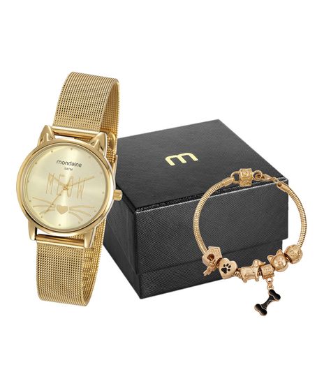 Kit-de-Relogio-Analogico-Mondaine-Feminino---Pulseira---53782LPMVDE3K3-DOURADO-9977950-Dourado_1