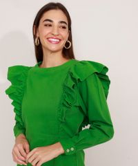 Vestido-de-Sarja-com-Babado-Curto-Manga-Longa-Mindset-Verde-9991491-Verde_6