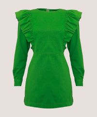Vestido-de-Sarja-com-Babado-Curto-Manga-Longa-Mindset-Verde-9991491-Verde_7