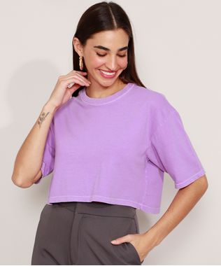 T-Shirt-Oversized-Cropped-de-Algodao-Manga-Curta-Decote-Redondo-Mindset-Roxa-9969059-Roxo_1