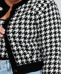 Cardigan-de-Trico-Feminino-Plus-Size-Mindset-Cropped-Estampado-Pied-de-Poule-Decote-Redondo-Preto-9993266-Preto_5