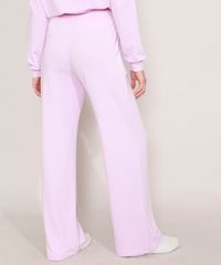 Calca-Reta-de-Moletom-com-Bolsos-Cintura-Alta-Mindset-Lilas-9619999-Lilas_2