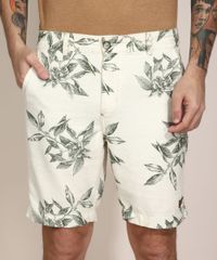 Bermuda-Reta-de-Sarja-Estampada-de-Folhagem-Chino-Off-White-9980470-Off_White_1