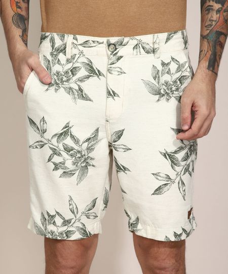 Bermuda-Reta-de-Sarja-Estampada-de-Folhagem-Chino-Off-White-9980470-Off_White_1