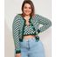 Cardigan-de-Trico-Feminino-Plus-Size-Mindset-Cropped-Estampado-Xadrez-Vichy-Decote-Redondo-Verde-Escuro-9993264-Verde_Escuro_1