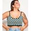 Top-Cropped-de-Trico-Feminino-Plus-Size-Mindset-Estampado-Xadrez-Vichy-Alca-Fina-Decote-Redondo-Verde-Escuro-9993260-Verde_Escuro_1