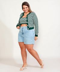 Top-Cropped-de-Trico-Feminino-Plus-Size-Mindset-Estampado-Xadrez-Vichy-Alca-Fina-Decote-Redondo-Verde-Escuro-9993260-Verde_Escuro_3