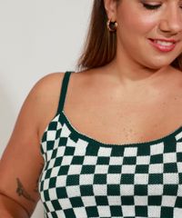 Top-Cropped-de-Trico-Feminino-Plus-Size-Mindset-Estampado-Xadrez-Vichy-Alca-Fina-Decote-Redondo-Verde-Escuro-9993260-Verde_Escuro_4