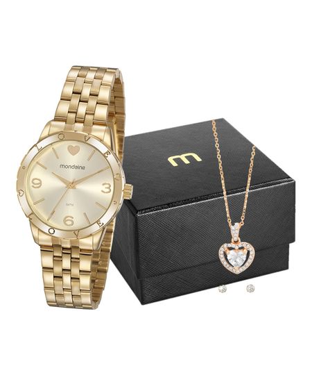 Kit-de-Relogio-Analogico-Mondaine-Feminino---Brinco---Colar--32143LPMVDEMK2-DOURADO-9989897-Dourado_1 Kit-de-Relogio-Analogico-Mondaine-Feminino---Brinco---Colar--32143LPMVDEMK2-DOURADO-9989897-Dourado_1
