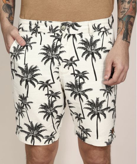 Bermuda-Reta-de-Sarja-com-Linho-Estampada-de-Coqueiros-Chino-Off-White-9980468-Off_White_1
