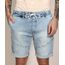 Bermuda-Slim-Jeans-Marmorizada-com-Recorte-e-Barra-Dobrada-Azul-Claro-9980956-Azul_Claro_1
