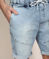 Bermuda-Slim-Jeans-Marmorizada-com-Recorte-e-Barra-Dobrada-Azul-Claro-9980956-Azul_Claro_4