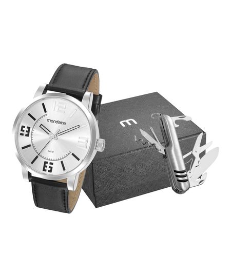 Kit-de-Relogio-Analogico-Mondaine-Masculino---Canivete---99465G0MVNH1K1-PRATEADO-9984211-Prateado_1 Kit-de-Relogio-Analogico-Mondaine-Masculino---Canivete---99465G0MVNH1K1-PRATEADO-9984211-Prateado_1