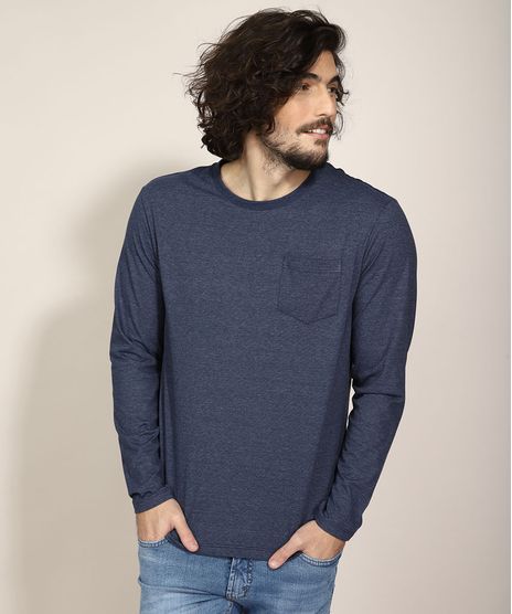 Camiseta-Manga-Longa-com-Bolso-Gola-Careca-Azul-Escuro-9982447-Azul_Escuro_1