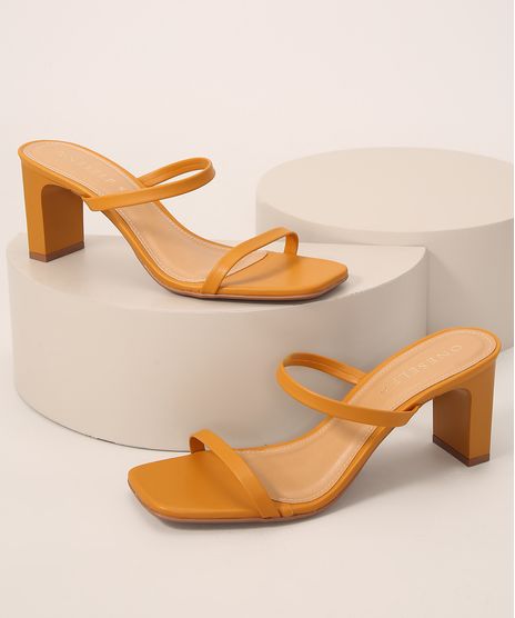 Tamanco-Feminino-Salto-Reto-Medio-Bico-Quadrado-com-Tiras-Finas-Oneself-Mostarda-9990575-Mostarda_1