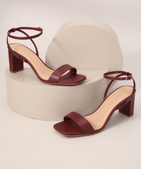 Sandalia-Feminina-Salto-Reto-Medio-Bico-Quadrado-Oneself-Vinho-9990583-Vinho_1
