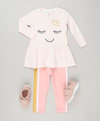 Conjunto-Infantil-de-Vestido-Listrado-Divertido-Off-White-Manga-Longa---Calca-Legging-com-Listra-Lateral-em-Algodao---Sustentavel-Rosa-9155370-Rosa_3