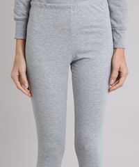 Pijama-Feminino-em-Moletom--Be-a-Unicorn--Manga-Longa-Cinza-Mescla-9122684-Cinza_Mescla_4