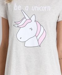 Pijama-Feminino-Unicornio-Manga-Curta-Cinza-Mescla-Claro-9122690-Cinza_Mescla_Claro_3