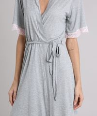 Robe-Feminino-com-Renda-Manga-Curta-Cinza-Mescla-9086353-Cinza_Mescla_3