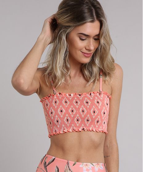 Biquini-Top-Sem-Bojo-Estampado-Geometrico-com-Protecao-UV50--Rose-9183387-Rose_1