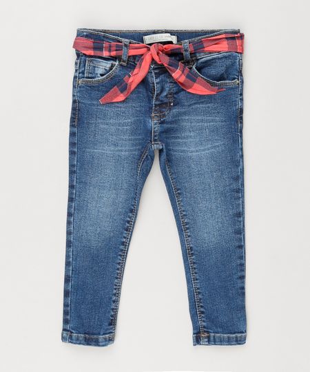 Calca-Jeans-Infantil-com-Bandana-Xadrez-Azul-Escuro-9210004-Azul_Escuro_1