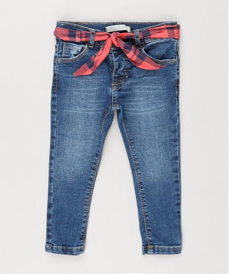 Calca-Jeans-Infantil-com-Bandana-Xadrez-Azul-Escuro-9210004-Azul_Escuro_1