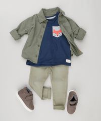 Camiseta-Infantil-com-Bolso-Estampado-Raposa-Manga-Curta-Gola-Careca-em-Algodao---Sustentavel-Azul-Marinho-9133430-Azul_Marinho_3